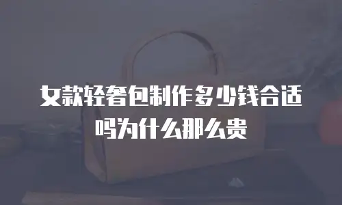 女款轻奢包制作多少钱合适吗为什么那么贵