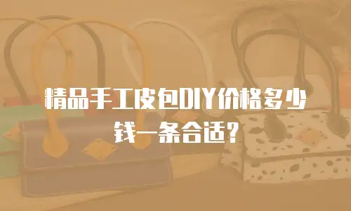 精品手工皮包DIY价格多少钱一条合适？