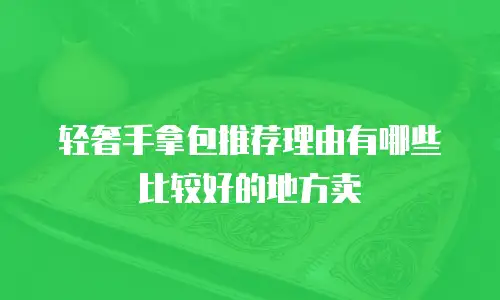 轻奢手拿包推荐理由有哪些比较好的地方卖
