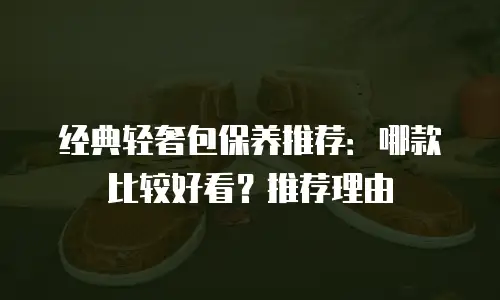 经典轻奢包保养推荐：哪款比较好看？推荐理由