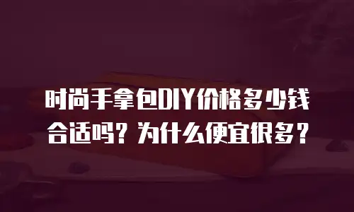 时尚手拿包DIY价格多少钱合适吗？为什么便宜很多？