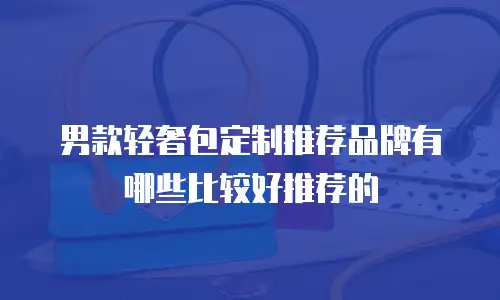 男款轻奢包定制推荐品牌有哪些比较好推荐的