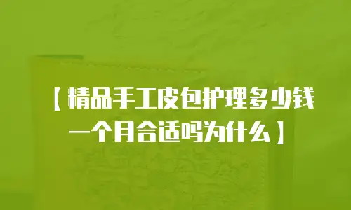 【精品手工皮包护理多少钱一个月合适吗为什么】