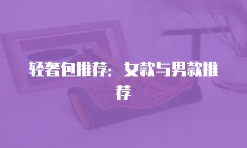 轻奢包推荐：女款与男款推荐