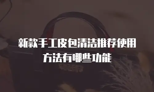 新款手工皮包清洁推荐使用方法有哪些功能