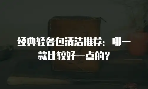 经典轻奢包清洁推荐：哪一款比较好一点的？