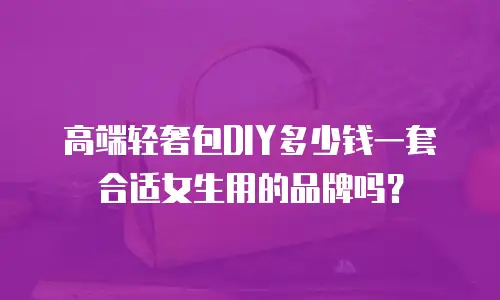 高端轻奢包DIY多少钱一套合适女生用的品牌吗？