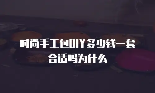 时尚手工包DIY多少钱一套合适吗为什么