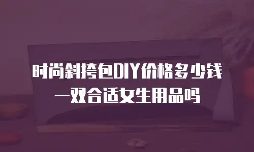 时尚斜挎包DIY价格多少钱一双合适女生用品吗