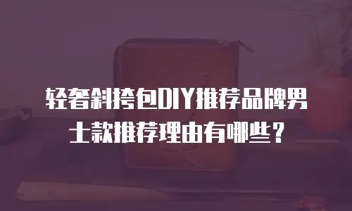 轻奢斜挎包DIY推荐品牌男士款推荐理由有哪些？