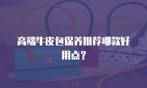高端牛皮包保养推荐哪款好用点？