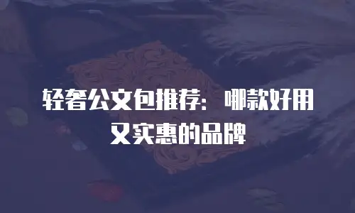 轻奢公文包推荐：哪款好用又实惠的品牌
