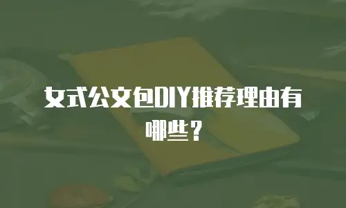 女式公文包DIY推荐理由有哪些？