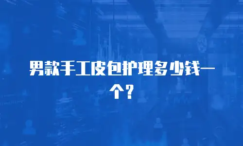男款手工皮包护理多少钱一个？