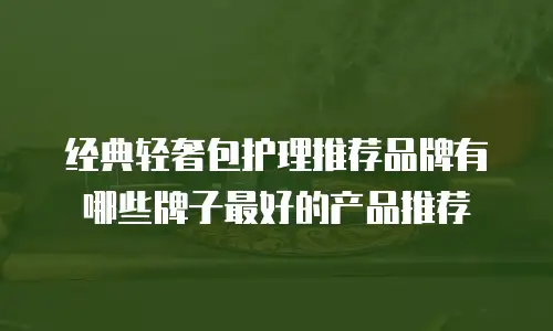 经典轻奢包护理推荐品牌有哪些牌子最好的产品推荐
