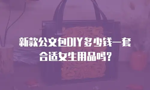 新款公文包DIY多少钱一套合适女生用品吗？