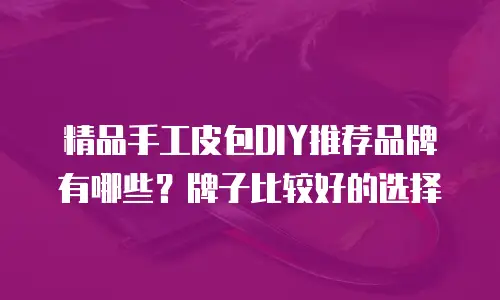精品手工皮包DIY推荐品牌有哪些？牌子比较好的选择