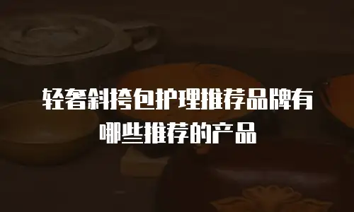 轻奢斜挎包护理推荐品牌有哪些推荐的产品