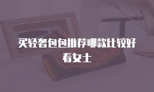 买轻奢包包推荐哪款比较好看女士