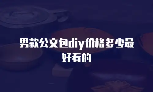 男款公文包diy价格多少最好看的