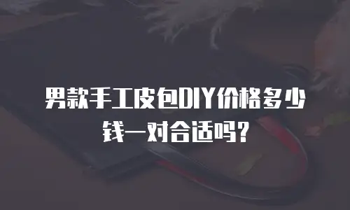 男款手工皮包DIY价格多少钱一对合适吗？