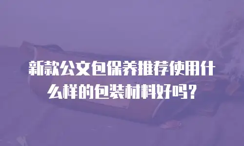 新款公文包保养推荐使用什么样的包装材料好吗？