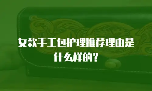 女款手工包护理推荐理由是什么样的？
