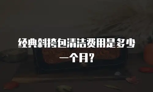 经典斜挎包清洁费用是多少一个月？