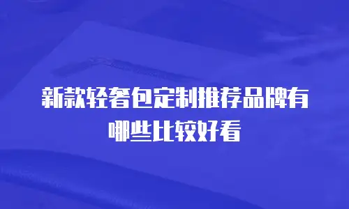 新款轻奢包定制推荐品牌有哪些比较好看