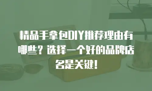 精品手拿包DIY推荐理由有哪些？选择一个好的品牌店名是关键！