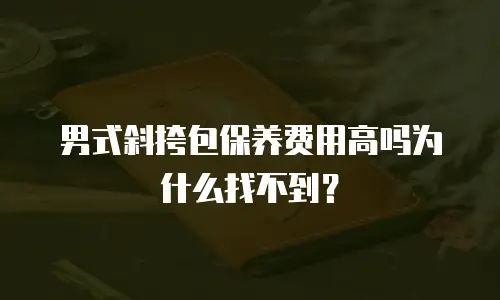 男式斜挎包保养费用高吗为什么找不到？
