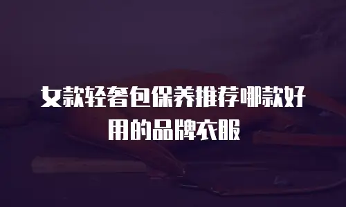 女款轻奢包保养推荐哪款好用的品牌衣服