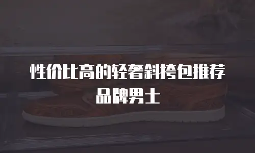 性价比高的轻奢斜挎包推荐品牌男士