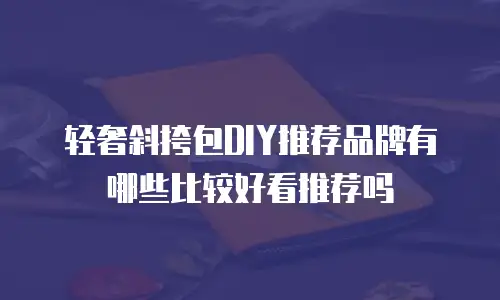 轻奢斜挎包DIY推荐品牌有哪些比较好看推荐吗