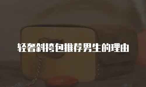 轻奢斜挎包推荐男生的理由