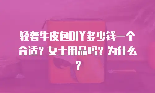 轻奢牛皮包DIY多少钱一个合适？女士用品吗？为什么？