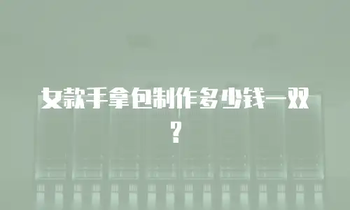 女款手拿包制作多少钱一双?