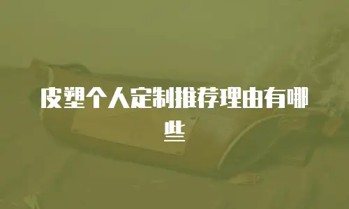 皮塑个人定制推荐理由有哪些