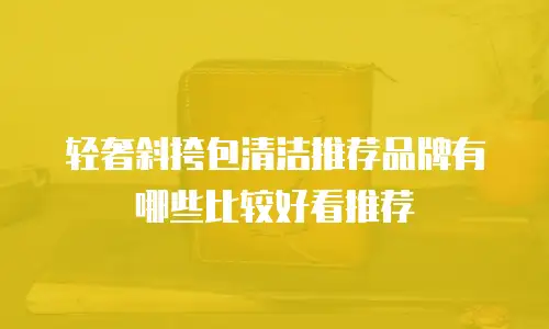 轻奢斜挎包清洁推荐品牌有哪些比较好看推荐
