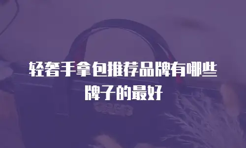 轻奢手拿包推荐品牌有哪些牌子的最好