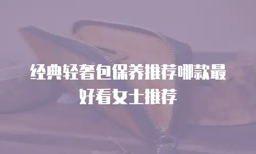 经典轻奢包保养推荐哪款最好看女士推荐