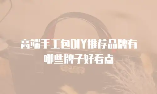 高端手工包DIY推荐品牌有哪些牌子好看点