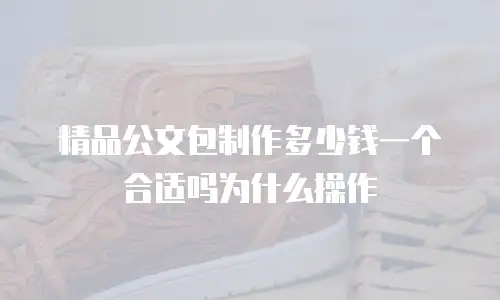精品公文包制作多少钱一个合适吗为什么操作