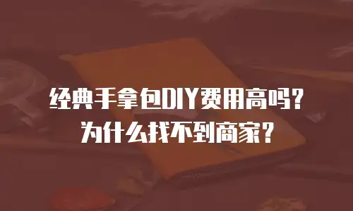 经典手拿包DIY费用高吗？为什么找不到商家？