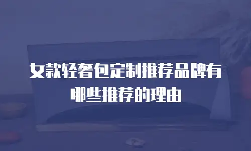 女款轻奢包定制推荐品牌有哪些推荐的理由