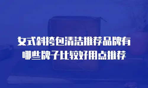 女式斜挎包清洁推荐品牌有哪些牌子比较好用点推荐