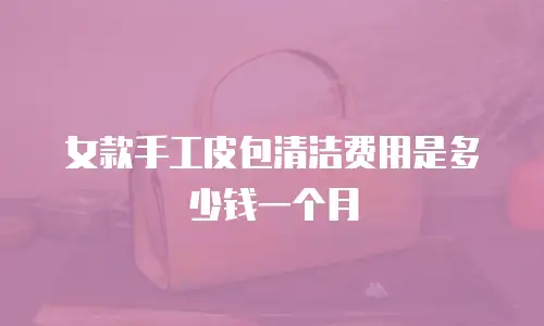 女款手工皮包清洁费用是多少钱一个月