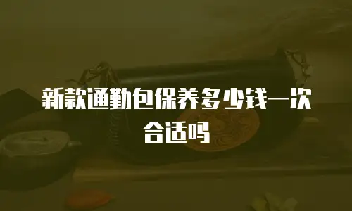 新款通勤包保养多少钱一次合适吗