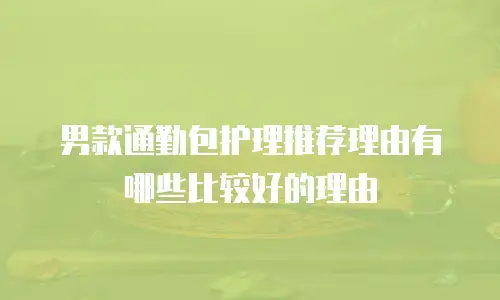 男款通勤包护理推荐理由有哪些比较好的理由