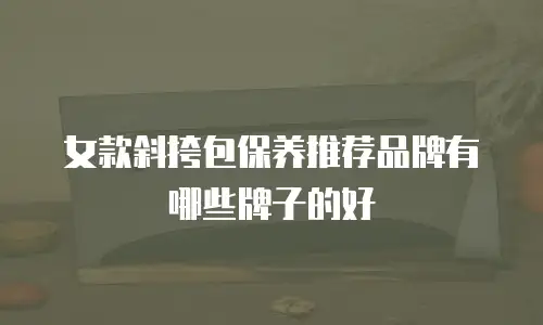 女款斜挎包保养推荐品牌有哪些牌子的好